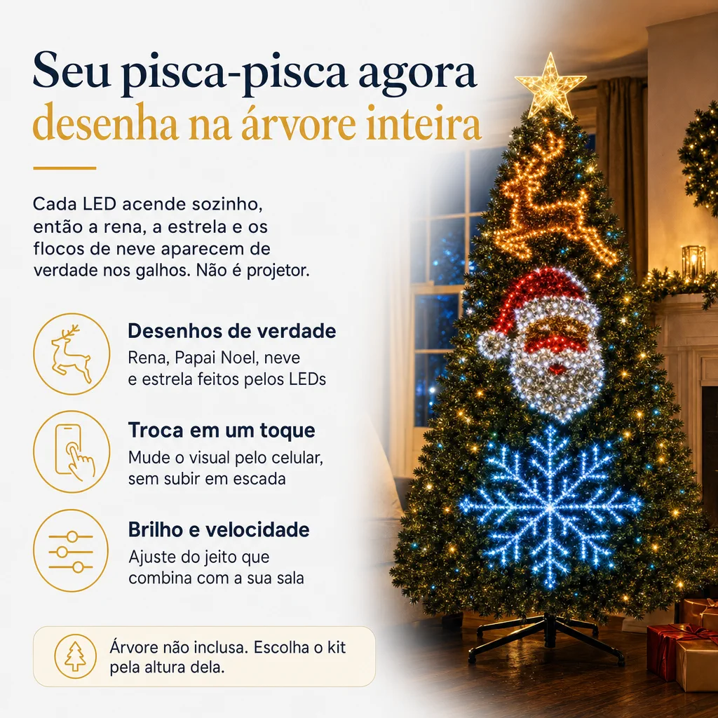 animações desenhadas na árvore inteira