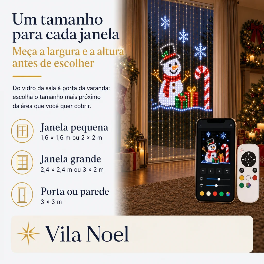 um tamanho para cada janela