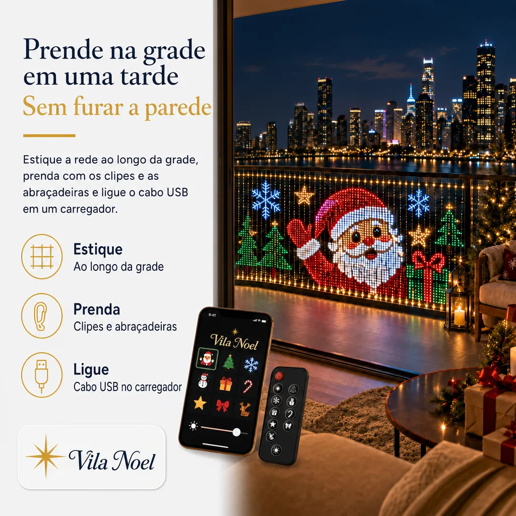 instalação na grade sem furar