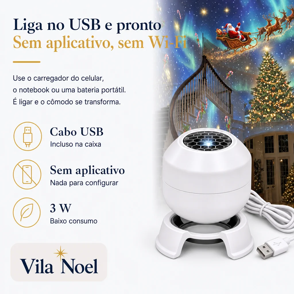 liga no USB, sem aplicativo