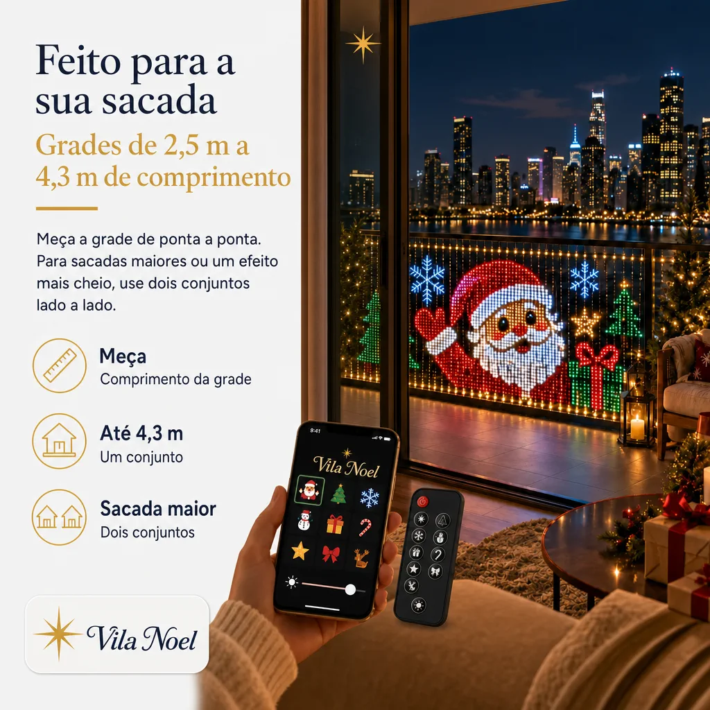 para grades de 2,5 m a 4,3 m