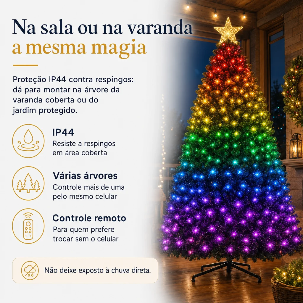 uso na sala e na varanda coberta
